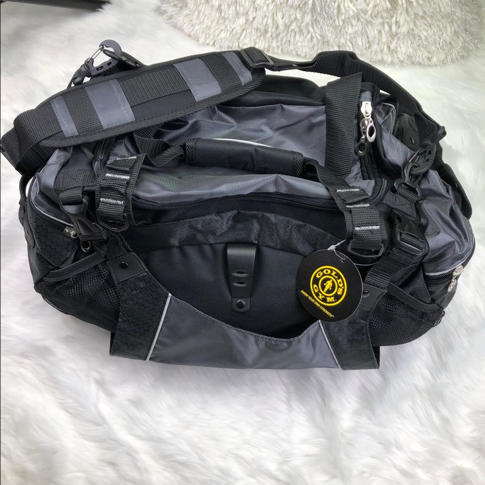 Gold’s Gym Black/Silver Duffle Bag